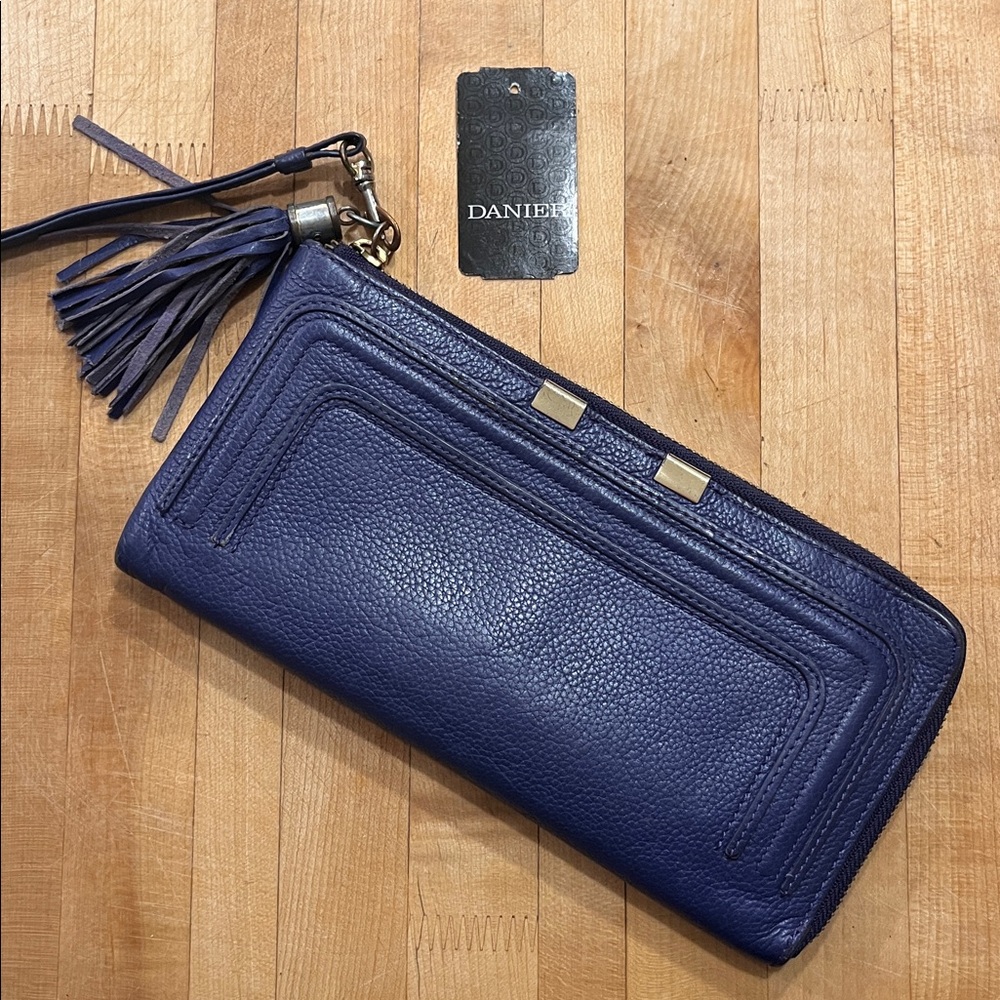 Danier Leather Wallet with Tassel